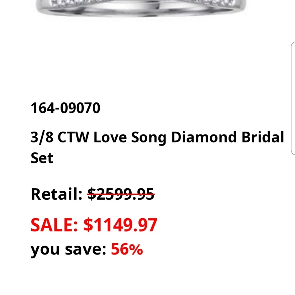 Bridal ring set - Picture 4 of 7